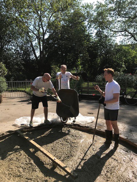 On the subject of ‘You can just do stuff’ two years ago this month our local community came together to crowdfund £7k and rebuild a long lost central fountain in our park. 

At one point we had 20 people lined up with wheelbarrows helping to pour the foundation. 

We faced a ton