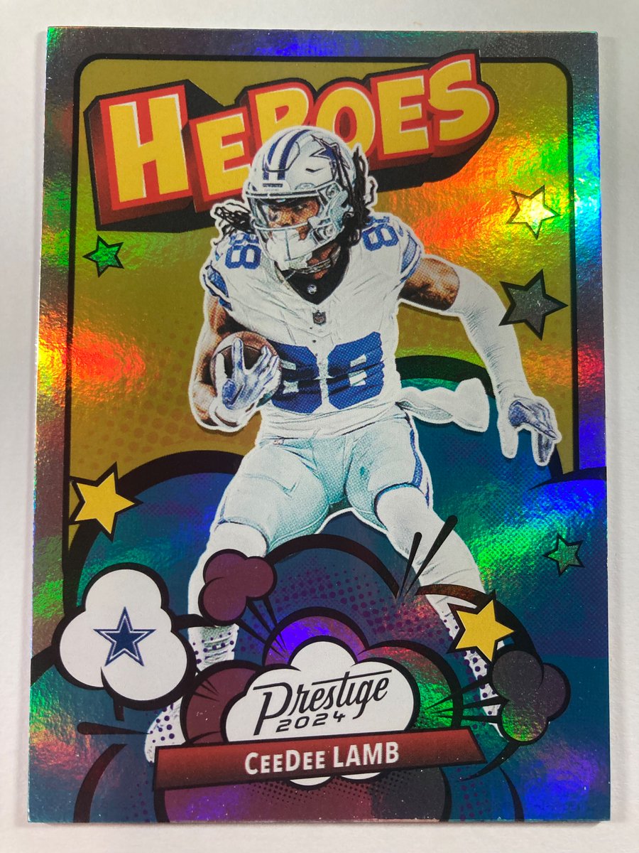 🎁Appreciation Day Giveaway🎁

Winner Announced Wednesday

🔥CeeDee Lamb Panini Prestige Heroes Silver Holo #CowboysNation

To enter
1. Follow
2. Retweet
3. Like