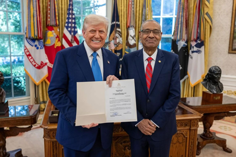 SSATrade's tweet photo. This is a critical time for #Haiti, and it's significant that their new ambassador, Lionel Delatour, presented his credentials to President Trump. Ambassador Delatour will do a phenomenal job representing Haiti's interests in the U.S. and in pursuing a strong relationship https://t.co/vAoJqtR5X6