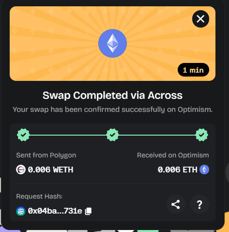RC_racer02's tweet photo. ez @opensea with @BungeeExchange https://t.co/Q8wQ5vUY8c