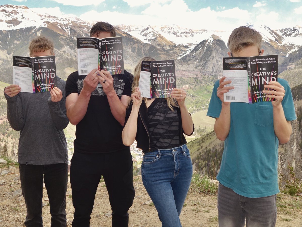 My husband's (@PhilWhiteBooks) newest book with co-author <a href="/goldmedalmind/">Dr. Jim Afremow</a> - The Creative's Mind - is out today!

It takes you inside the minds of top creators, including Destin Daniel Cretton (director of Spider-Man 4), <a href="/BT/">BT</a> (Grammy-nominated musician), <a href="/DomstreaterPHL/">Dom Streater</a> (fashion