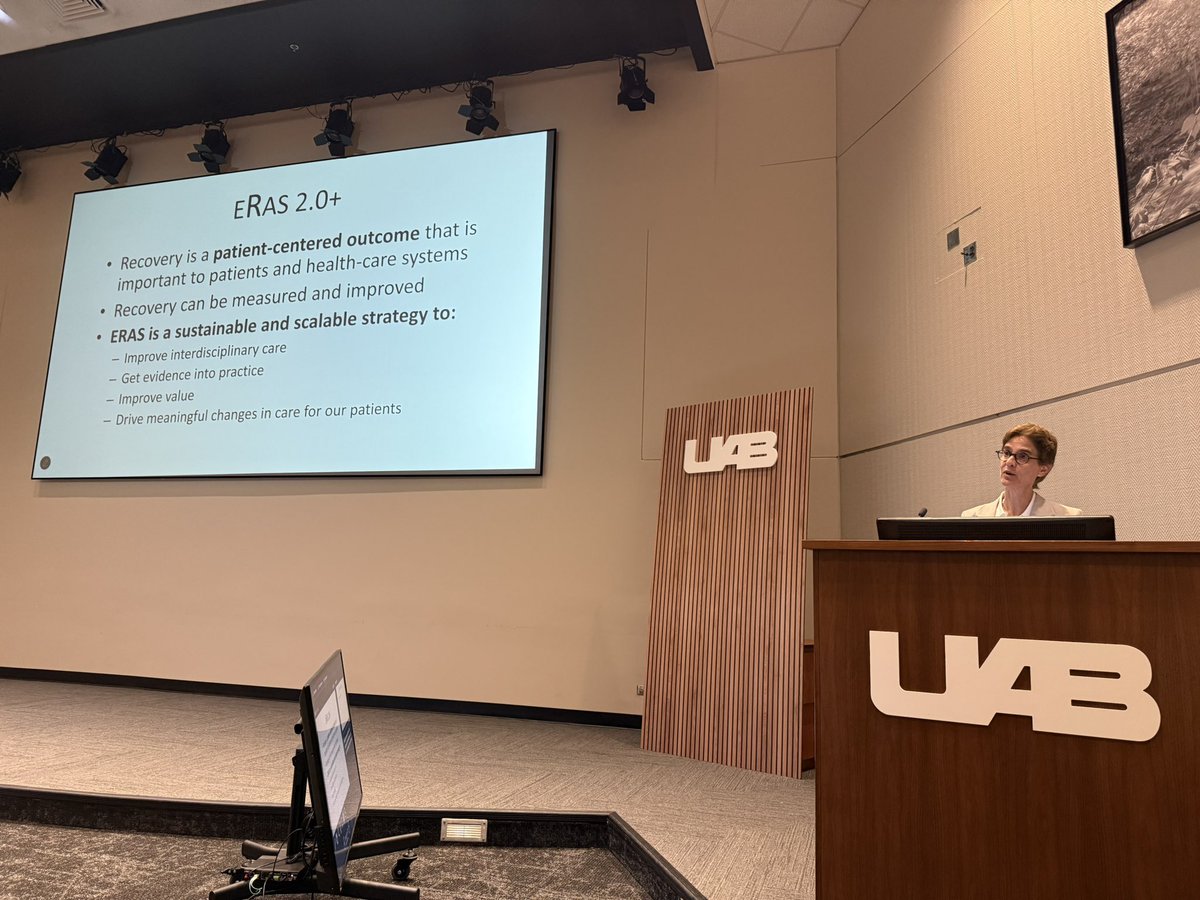 DChu80's tweet image. Honored to have @mcgillsurgery @mcgillGenSx Professor and Chair @lianefeldman (and Past-President @SAGES_Updates) visit @UABSurgery @UABGISurgery as our 2025 Joaquin Aldrete Professor and Lecturer - great talk on #ERAS 2.0 and future of surgical recovery.