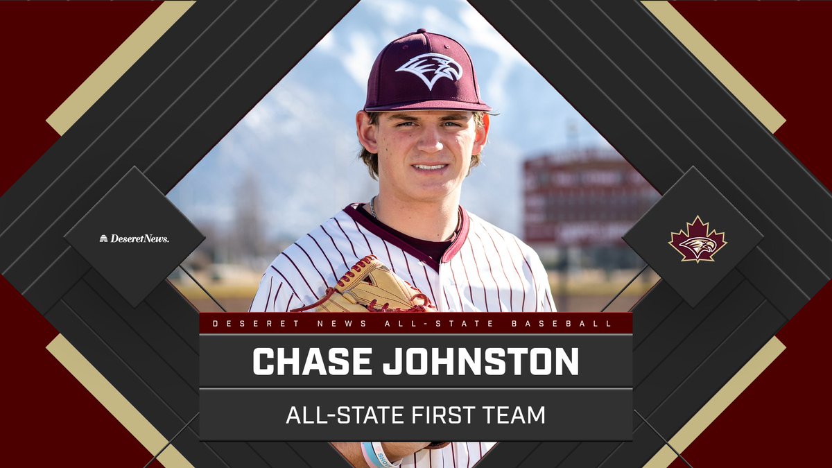 ⚾️ STANDOUT ACHIEVEMENT! Chase Johnston named to Deseret News All-State First Team! Way to represent Maple Mountain Baseball! #MapleMountainSports 🦅