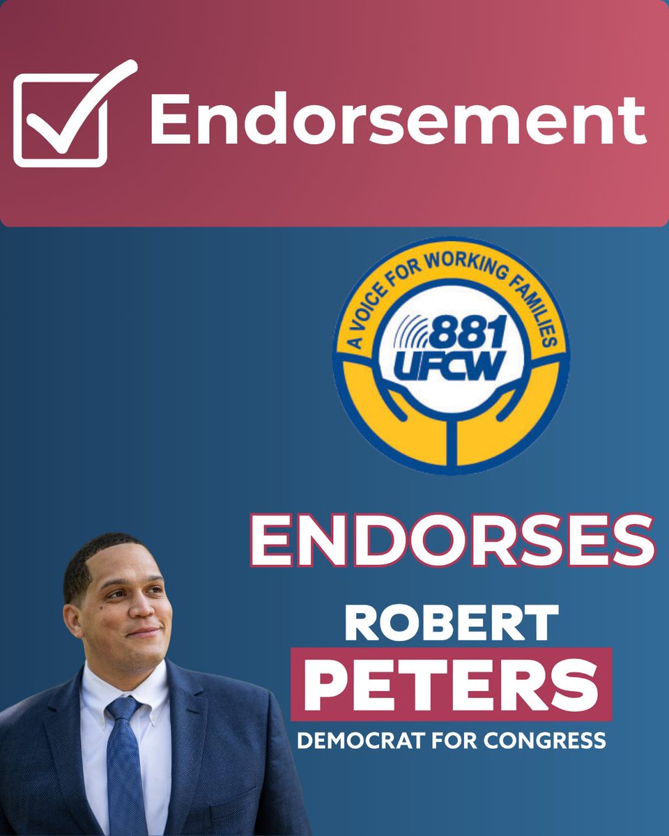 I’m proud to receive the support of Local 881 UFCW. Their members—essential workers who keep our communities going—deserve more than lip service. I will continue standing for their right to organize, earn a living wage, and build a better life for their families as we fight back