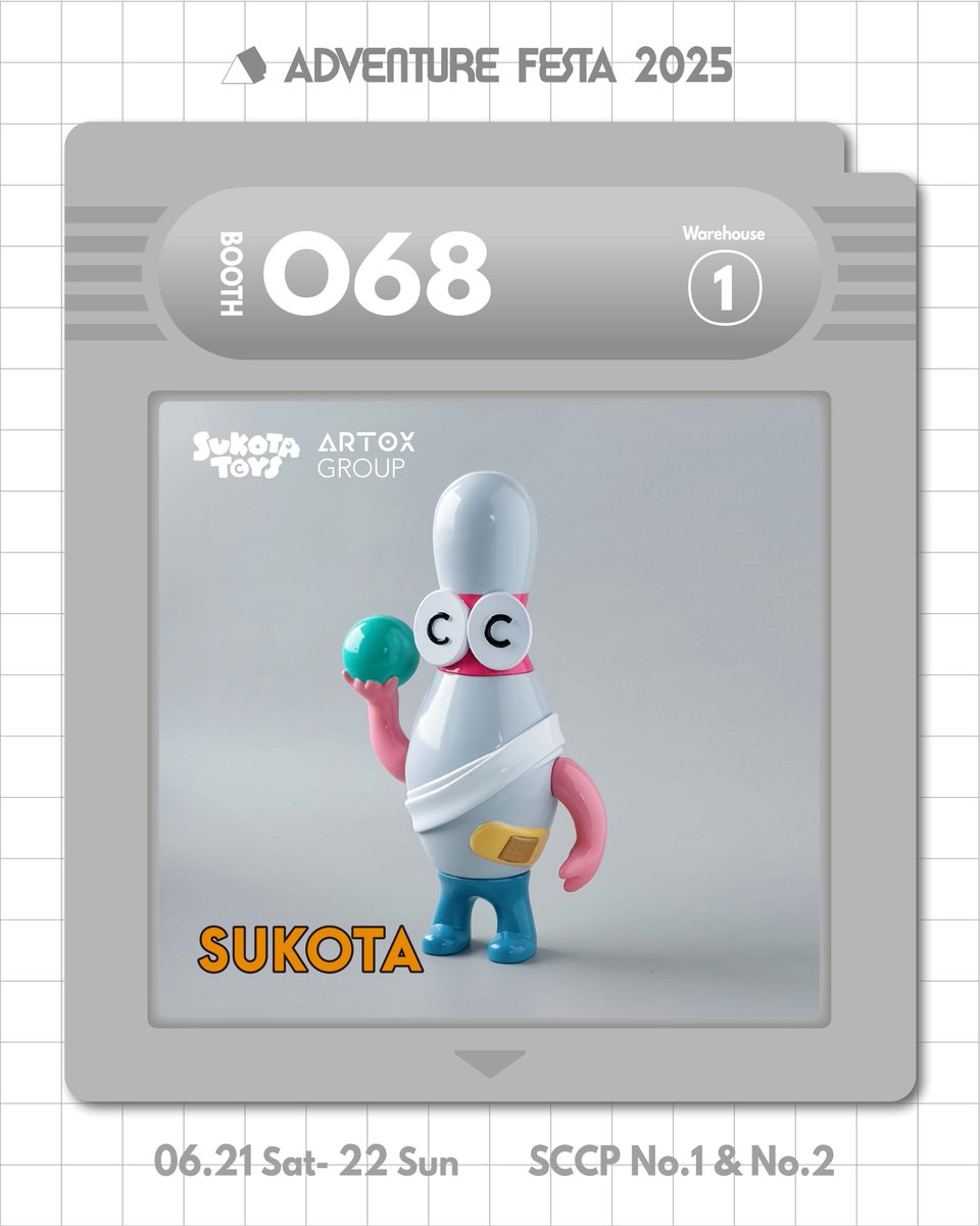 adventure_festa's tweet image. Booth 068_ Artox Group Ltd.
■ Artist｜SUKOTA
@sukota_cc 
-
「ADVENTURE FESTA 2025」
2025.06.21-06.22
Taiwan,SCCP Warehouse 1+2
Buy Tickets🎟️: reurl.cc/dQY7Gq
-
#AF2025 #adventurefesta
#SUKOTA #KentaNakano #台灣 #小籠包
