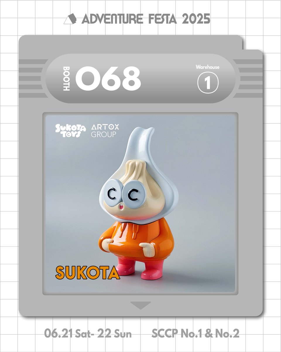 adventure_festa's tweet image. Booth 068_ Artox Group Ltd.
■ Artist｜SUKOTA
@sukota_cc 
-
「ADVENTURE FESTA 2025」
2025.06.21-06.22
Taiwan,SCCP Warehouse 1+2
Buy Tickets🎟️: reurl.cc/dQY7Gq
-
#AF2025 #adventurefesta
#SUKOTA #KentaNakano #台灣 #小籠包