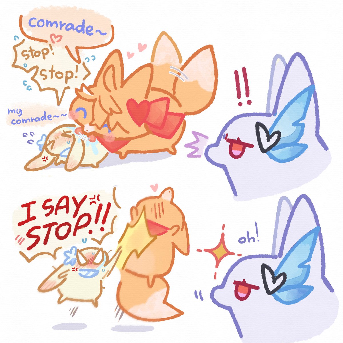nothing to worry about🦊🐰
