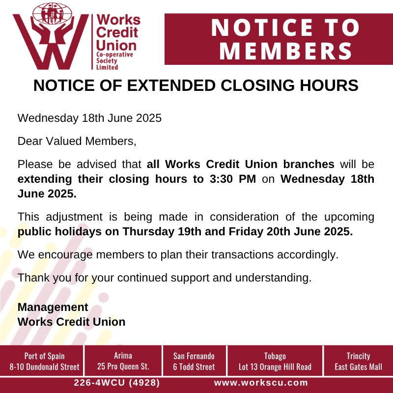 Workscu's tweet photo. Click here to view Official Notice on Website: https://t.co/xRPisCC96Q https://t.co/OkEtsfHeEz