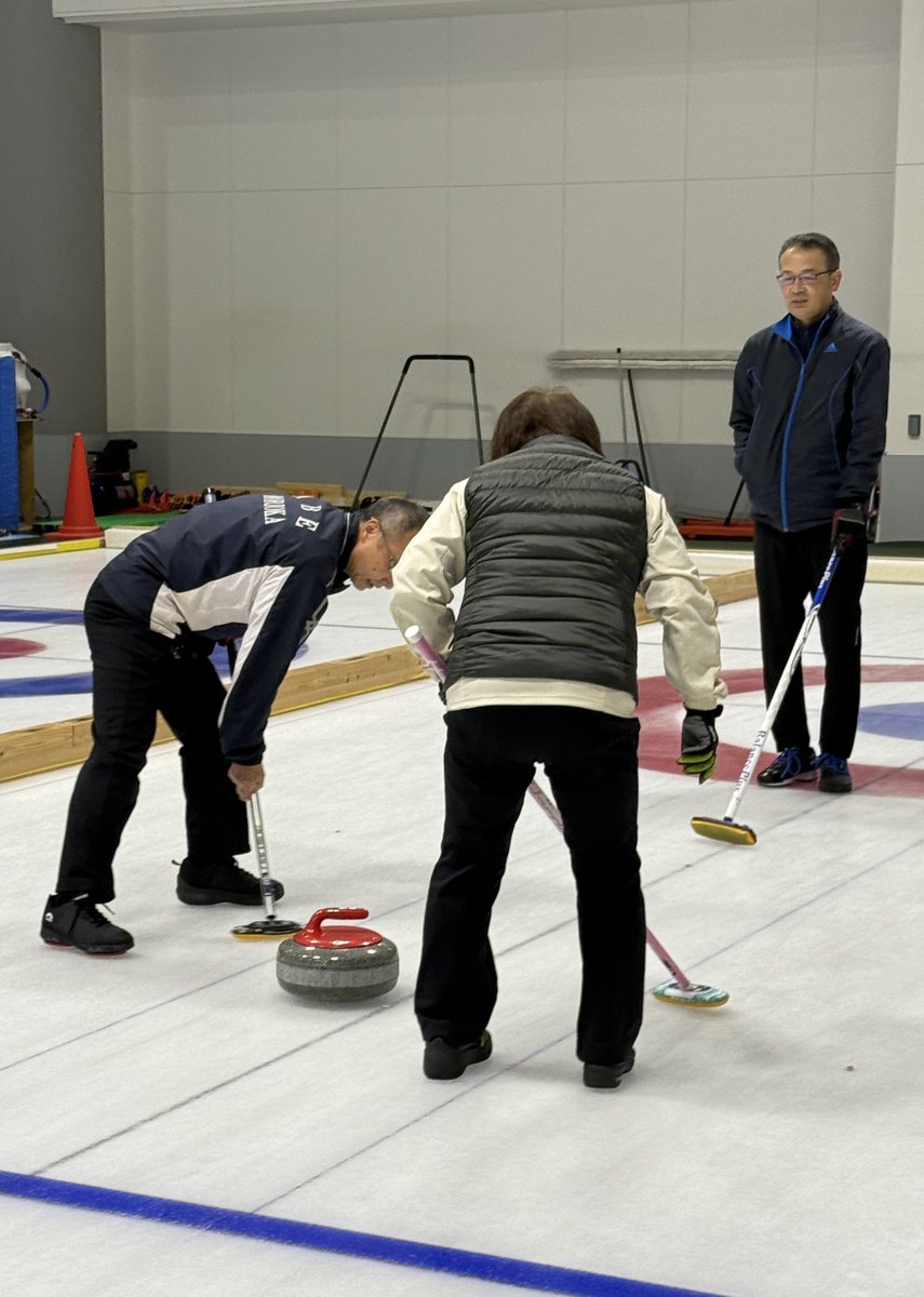 試合の様子。🥌