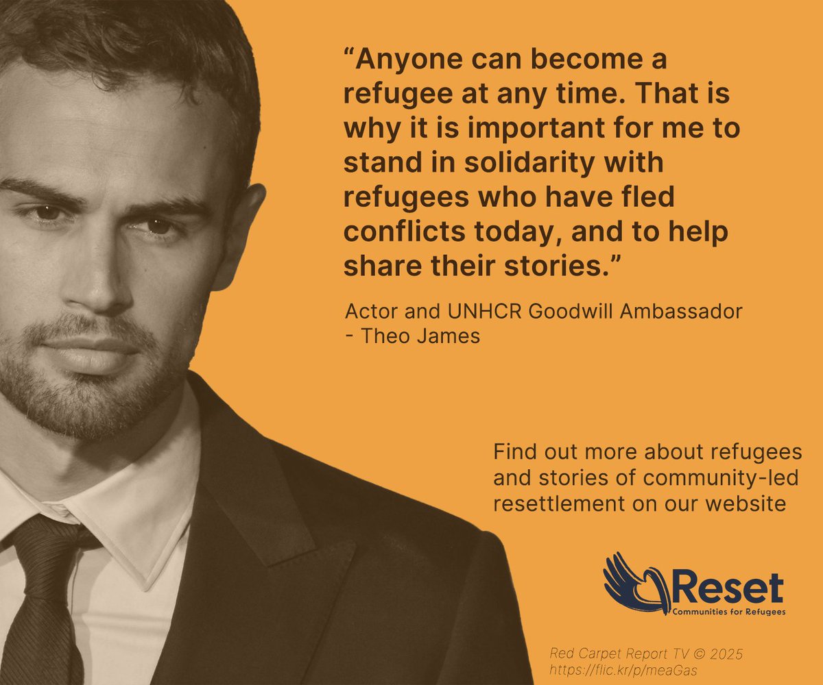 ResetUKorg's tweet photo. “Anyone can become a refugee at any time.”
UNHCR Goodwill Ambassador Theo James shares why standing in solidarity with refugees matters — and how community makes all the difference.
🗞️ Read more: https://t.co/8SqhVK1Kjl
#RefugeeWeek2025 #CommunitySponsorship #ResetUK @RefugeeWeek https://t.co/2QE4IxGH1a