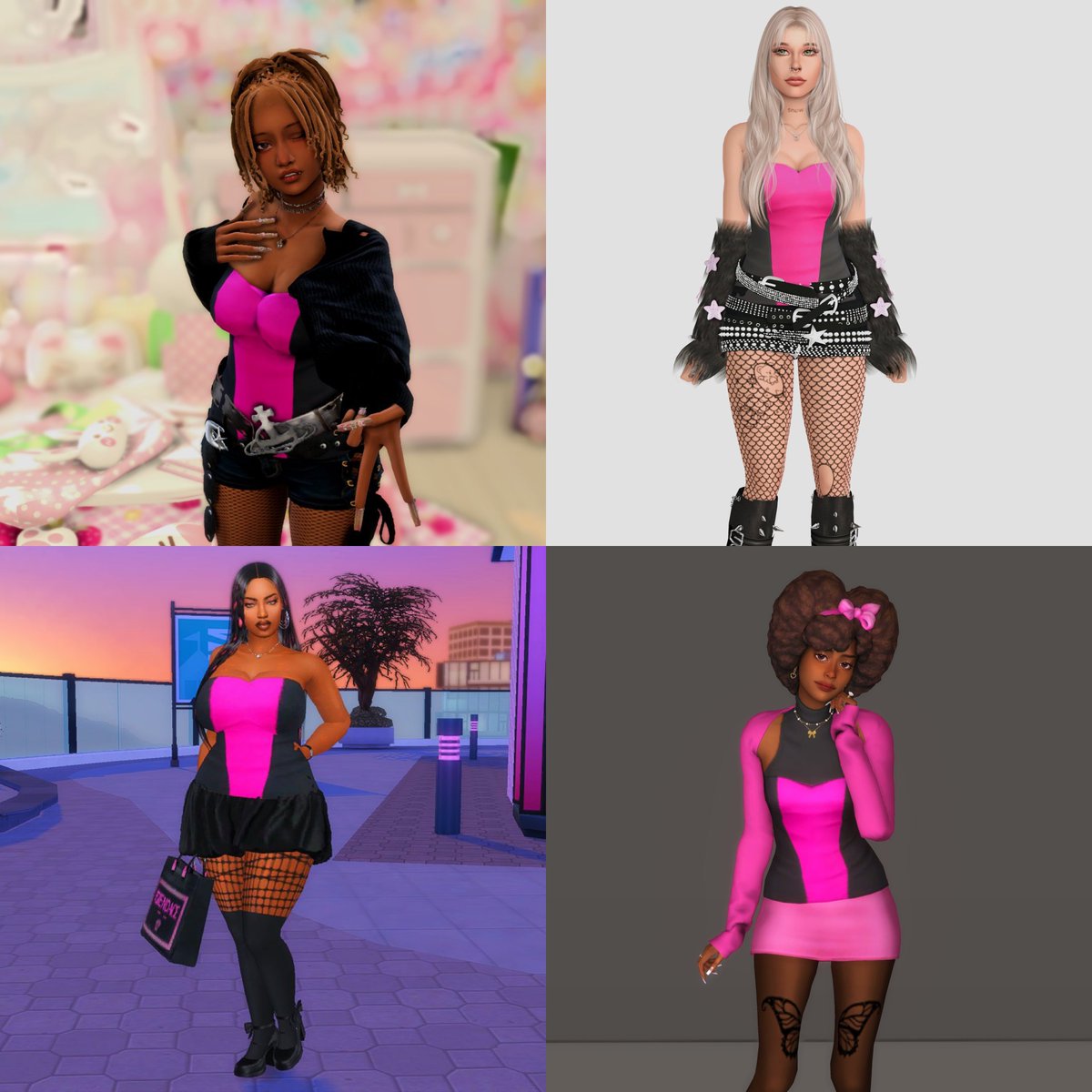 billypereke's tweet photo. The striped purple tube top has entered her redemption era—
and these 8 stylists?
They turned pixel tragedy into purple perfection.
Behold the Top 8 transformations in the #StylistSimmer Challenge.
#sims4cc #showusyoursims https://t.co/t7CFDc0mWF