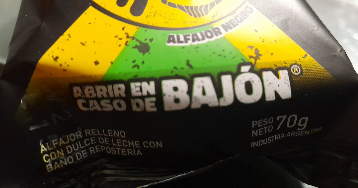 EL ALFAJOR NÚMERO 1 DE ARGENTINA (para mi ) LO QUE NO ME QUEDA CLARO ES LA CONSIGNA ......🤔