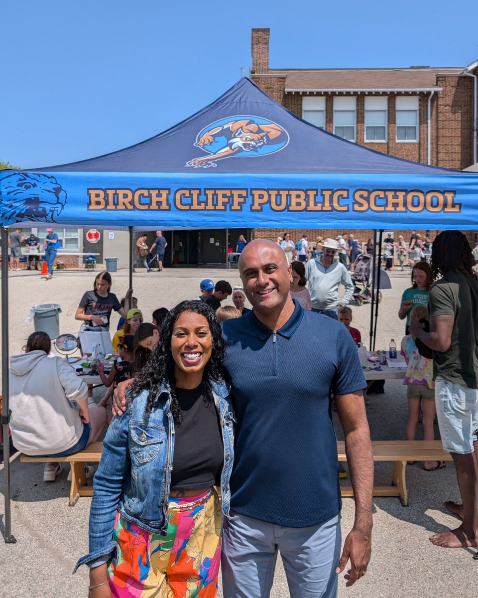 Had a great time at the Birch Cliff Public School Fun Fair this weekend.⁠
⁠
It was wonderful to see families, staff, and neighbours come together to celebrate. Events like these bring out the best in our community.⁠ ⁠
⁠
 #ScarboroughSouthwest