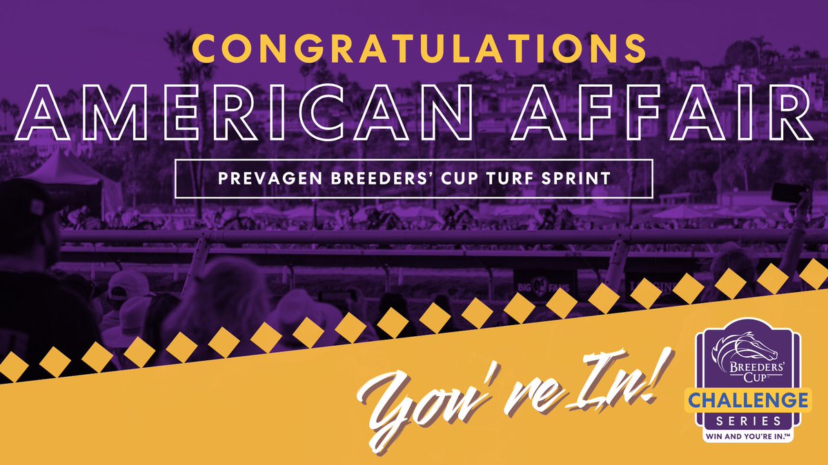 American Affair is IN the <a href="/Prevagen/">Prevagen</a> #BreedersCup Turf Sprint with his victory in the #WinAndYoureIn King Charles III Stakes at <a href="/Ascot/">Ascot Racecourse</a>! #BC25