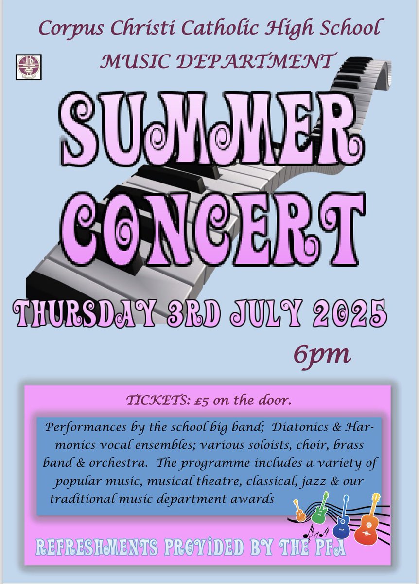 PUT IT IN YOUR DIARY!! <a href="/CorpusPfa/">Corpus PFA</a> <a href="/CorpusChristiHS/">Corpus Christi Catholic High School</a>