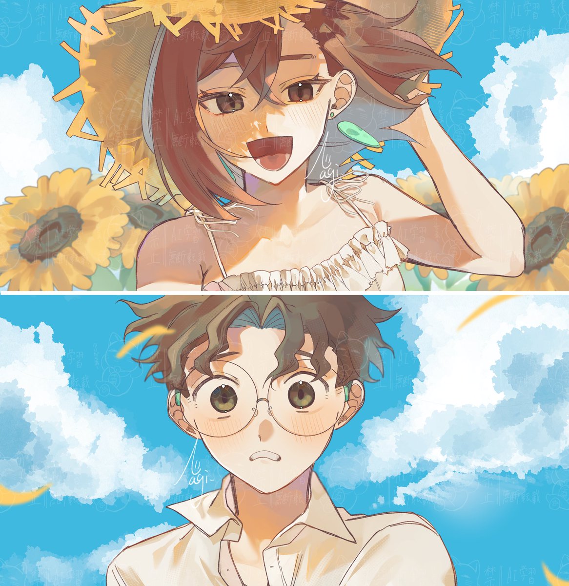 N__nagi3's tweet image. 🌻オカモモ🌻