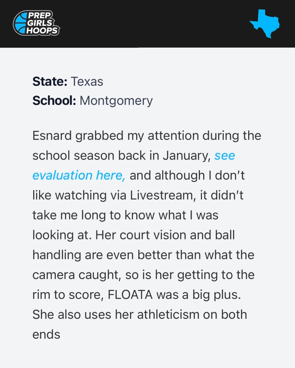 Briley Esnard (@brileyesnard) on Twitter photo Thank you <a href="/PrepGirlsHoops/">Prep Girls Hoops 🏀</a> for the write up!!!
<a href="/MHSLBhoops/">MHS Bears Girls Basketball</a>
<a href="/itscoachv_/">Coach Candace Virgadamo</a>
<a href="/teamtexasbball/">Team Texas Basketball</a> Thank you <a href="/PrepGirlsHoops/">Prep Girls Hoops 🏀</a> for the write up!!!
<a href="/MHSLBhoops/">MHS Bears Girls Basketball</a>
<a href="/itscoachv_/">Coach Candace Virgadamo</a>
<a href="/teamtexasbball/">Team Texas Basketball</a>