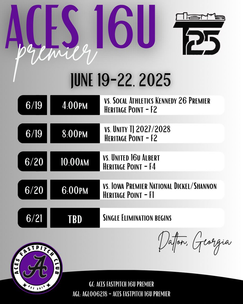 Bella Mears (@bellamears2027) on Twitter photo Headed down to Scenic City for the <a href="/ConnectSports_/">Connect Sports</a> T25!
<a href="/Aces_SoftballKC/">Aces Softball</a> <a href="/STayTaylor18/">Taylor Taylor</a> <a href="/rktaylor12/">RK Taylor</a> <a href="/bhs_tiger/">BHS Tiger Softball</a> <a href="/reaganojohnson/">reagan johnson</a> <a href="/joelAgarcia83/">Joel Garcia</a> Headed down to Scenic City for the <a href="/ConnectSports_/">Connect Sports</a> T25!
<a href="/Aces_SoftballKC/">Aces Softball</a> <a href="/STayTaylor18/">Taylor Taylor</a> <a href="/rktaylor12/">RK Taylor</a> <a href="/bhs_tiger/">BHS Tiger Softball</a> <a href="/reaganojohnson/">reagan johnson</a> <a href="/joelAgarcia83/">Joel Garcia</a>