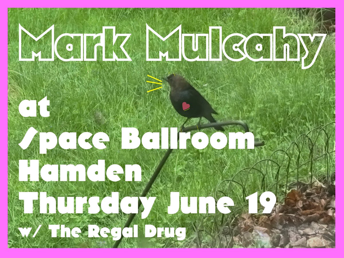 Looking forward to playing Hamden, CtT <a href="/spaceballroom/">Space Ballroom</a> on Thursday with Kenny &amp; Clem. Tickets available at 👉 shorturl.at/XVBIE