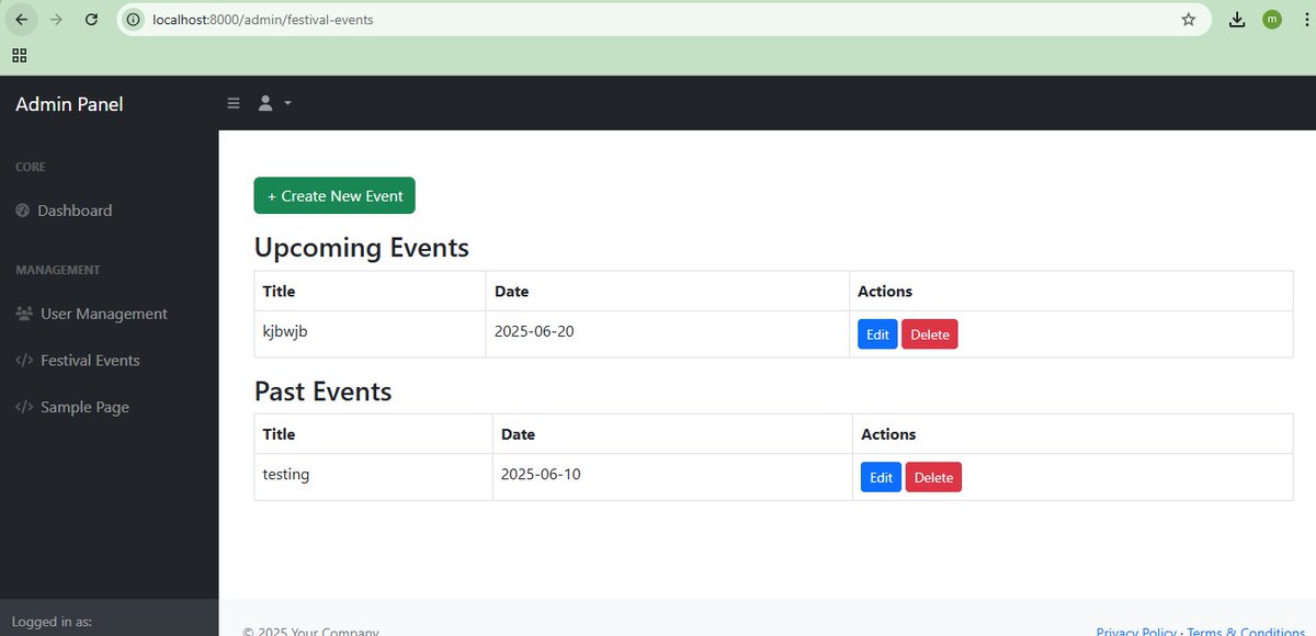 Rishavk62635415's tweet image. 🚀 Day 5 of 5475 – Coding Every Day for 15 Years
🎯 Today’s Build: Created a simple event management system using Cursor AI + Laravel Livewire.
🧠 What I learned:
• Leveraging Cursor AI to scaffold faster
• Handling Livewire components
#Code15Years
#LaravelLivewire
#CursorAI