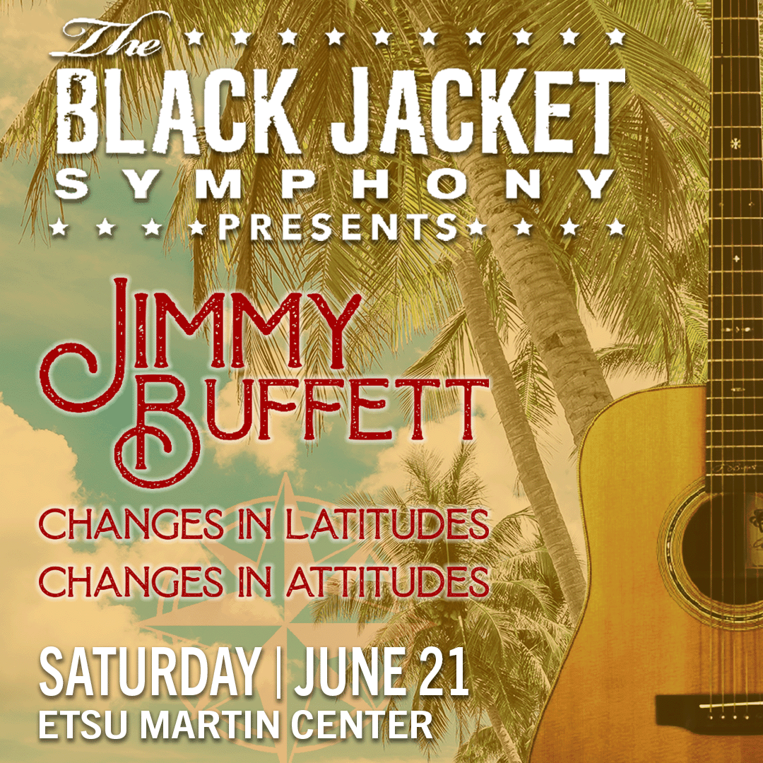 ETSU Martin Center for the Arts (@etsumartinctr) on Twitter photo TOMORROW NIGHT: <a href="/blackjacket/">BlackJacket Symphony</a> is set to bring Jimmy Buffett’s “Changes in Latitudes, Changes in Attitudes” to life #AtTheMartin!
☀️🎵Don’t miss your chance to join the island-inspired fun!
🚨LOW TICKET ALERT! Grab your tickets at bit.ly/BJSJimmyBuffet…. TOMORROW NIGHT: <a href="/blackjacket/">BlackJacket Symphony</a> is set to bring Jimmy Buffett’s “Changes in Latitudes, Changes in Attitudes” to life #AtTheMartin!
☀️🎵Don’t miss your chance to join the island-inspired fun!
🚨LOW TICKET ALERT! Grab your tickets at bit.ly/BJSJimmyBuffet….