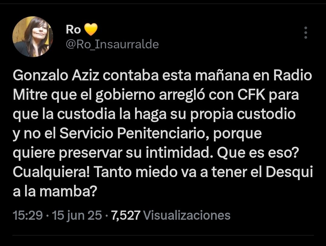 Lo dicho. Es lo que arregló el abogado con el gobierno. 🤷