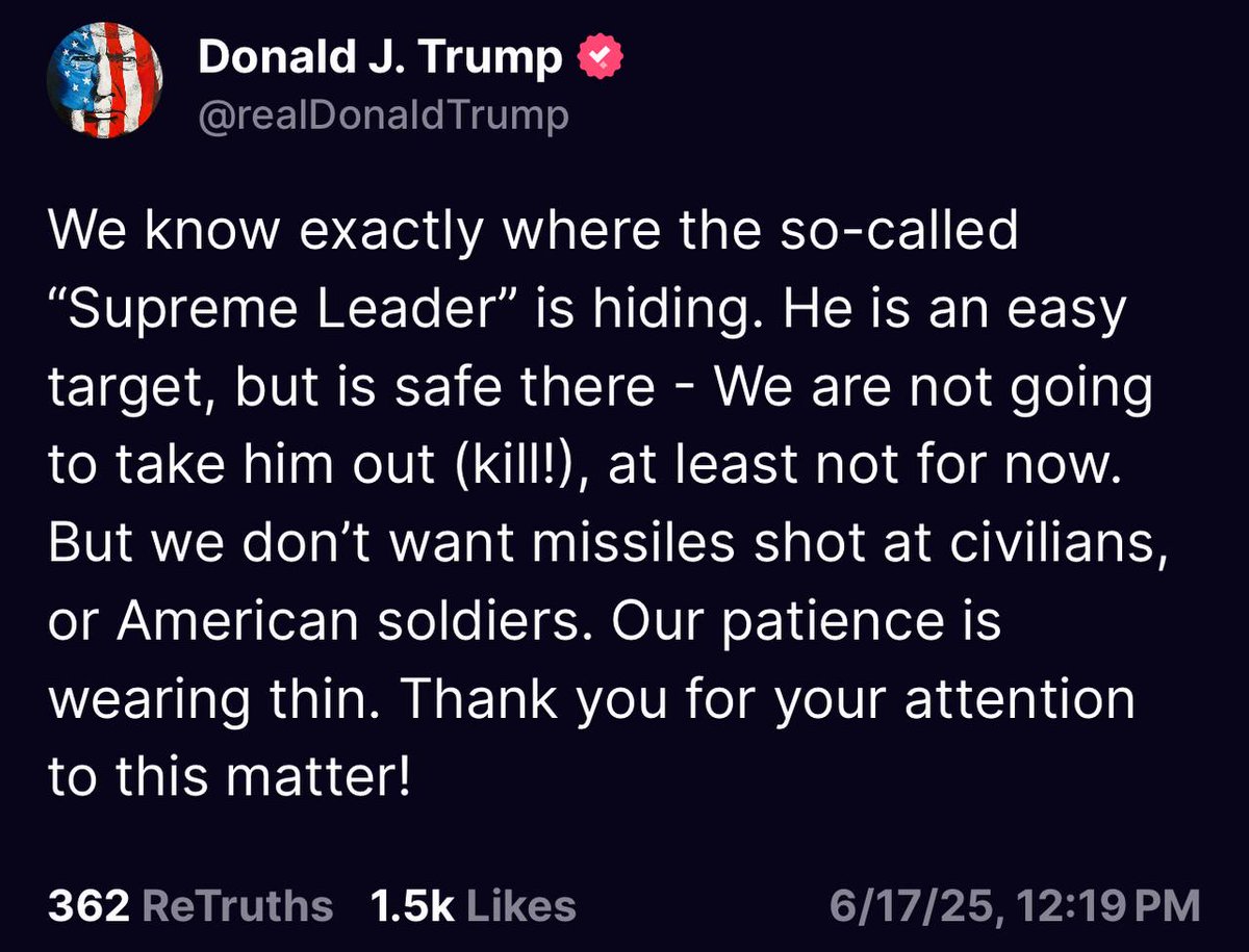 🇺🇸 Trump and the Military 
see everything....