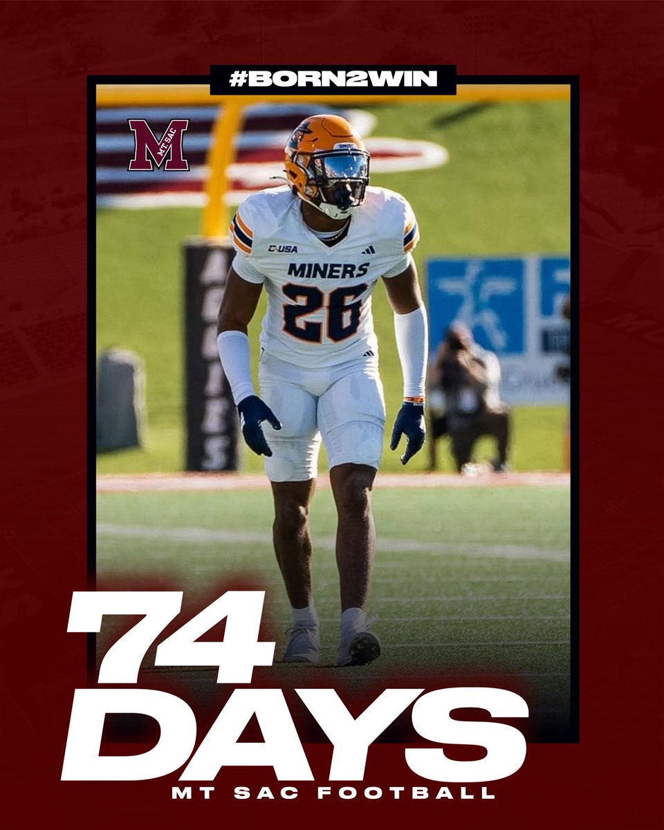 SacDawg Alumni now currently at UTEP Lantz Russell! 74 Days Til Kickoff! #SacDawgs #SacDawgs4Life
