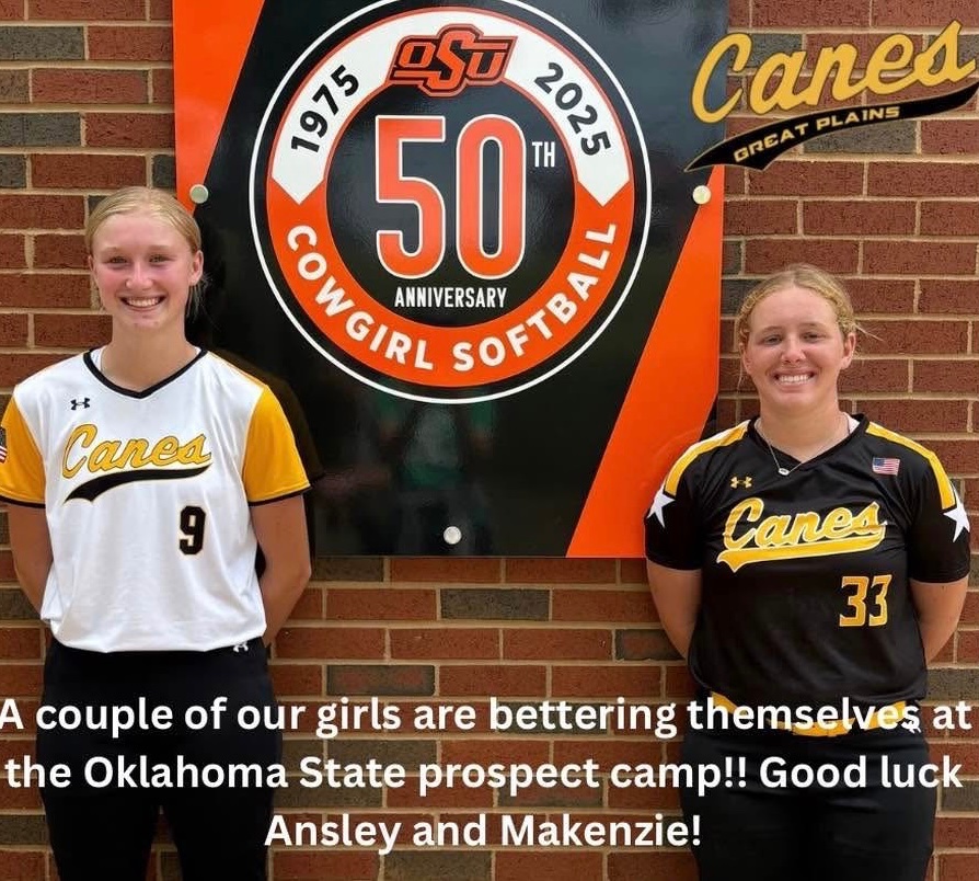 Canes Great Plains (@thecanesgp) on Twitter photo Proud of Ansley and Makenzie for putting in the work and representing Canes Great Plains at the Oklahoma State Prospect Camp! Keep chasing those goals and making moves!
#canesgreatplains #canessoftball #canesway <a href="/canes_oklahoma/">Canes Oklahoma</a> Proud of Ansley and Makenzie for putting in the work and representing Canes Great Plains at the Oklahoma State Prospect Camp! Keep chasing those goals and making moves!
#canesgreatplains #canessoftball #canesway <a href="/canes_oklahoma/">Canes Oklahoma</a>