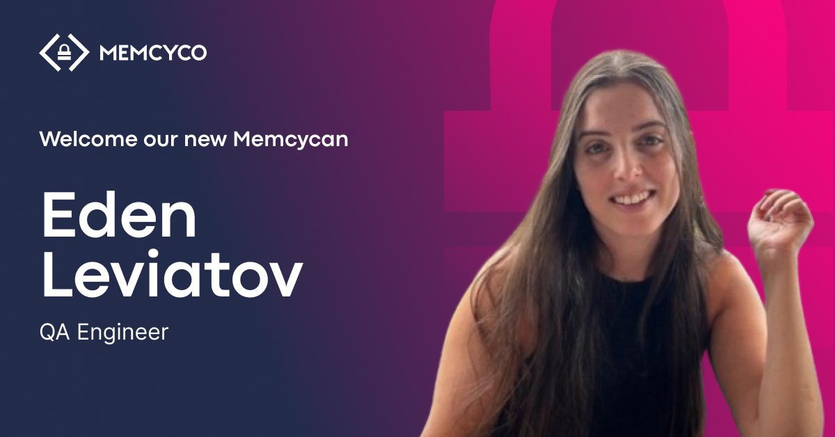 🌟 Welcome Eden Leviatov to Memcyco. We’re excited to have Eden join our team as the newest member of QA at Memcyco. Eden brings a sharp eye for detail and a relentless drive for quality as we continue our mission to protect digital identities from impersonation threats.