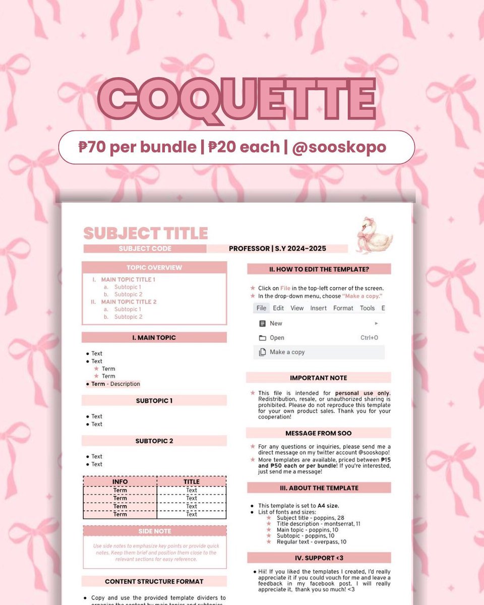 ⋆୨୧˚ template 01 !

     ⓘ coquette transes template

• nine templates available
• editable | sent via email
• personal use only
• one time payment

tags: #studytwt #studytwtph #archivetwt wts lfb