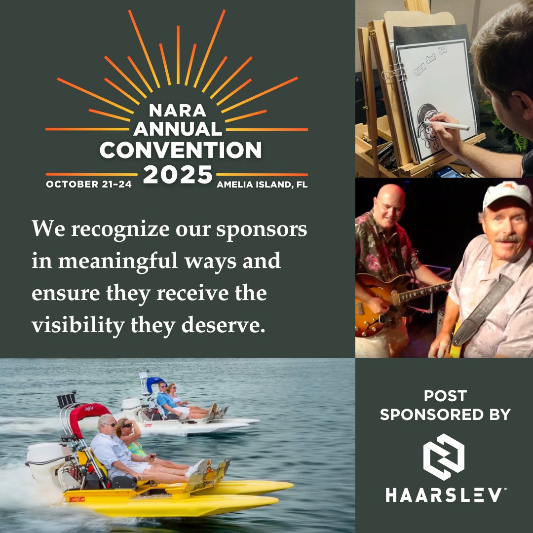 Stand out at the #rendering industry's premiere event! #NARA2025Convention

Sponsor a Golf Giveaway, CraigCat boats, or Friday night's entertainment—and don’t miss Pet Toons for a good cause.

Opportunities are limited! 🔗 convention.nara.org/sponsorship?da…

Post #sponsored by #Haarslev