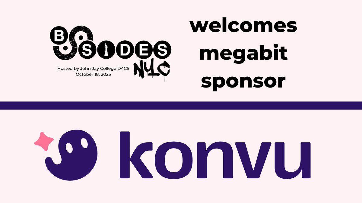 BSidesNYC's tweet image. @BSidesNYC welcomes @KonvuInc as a megabit sponsor for our Oct 18 conference. bsidesnyc.org Konvu's AI agents automate vulnerability research, triage, and remediation, reclaiming valuable engineering hours while clearing your security backlog. konvu.com
