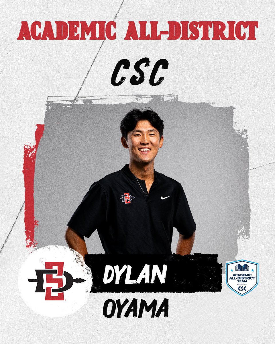 San Diego State Men's Golf (@aztecmgolf) on Twitter photo Congrats to Dylan Oyama for being named to the <a href="/CollSportsComm/">College Sports Communicators</a> Academic All-District team as an at-large selection!
Release: goaztecs.com/news/2025/06/1… Congrats to Dylan Oyama for being named to the <a href="/CollSportsComm/">College Sports Communicators</a> Academic All-District team as an at-large selection!
Release: goaztecs.com/news/2025/06/1…