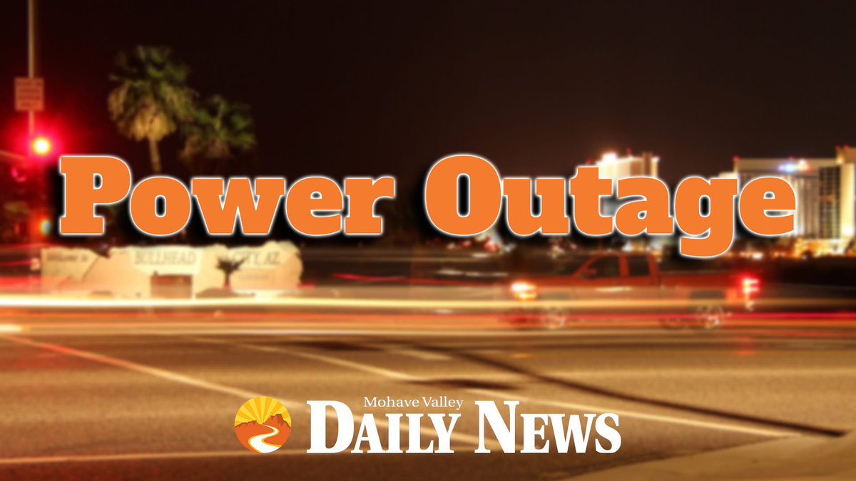 laughlinbuzz's tweet image. The Mohave Valley daily news:
Power outage reported in Laughlin. NV Energy's map shows two outages affecting 5,370 customers.
Customers are reporting outages at Desert Bay, Vista Creek, Las Palmas, Monte Del Sol, Laughlin Bay Village and other locations.
#Laughlin