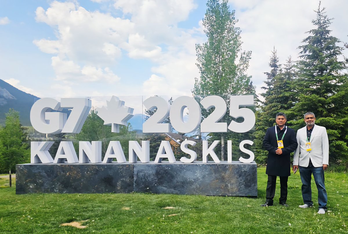 With <a href="/gauravcsawant/">GAURAV C SAWANT</a> at the #G7Summit