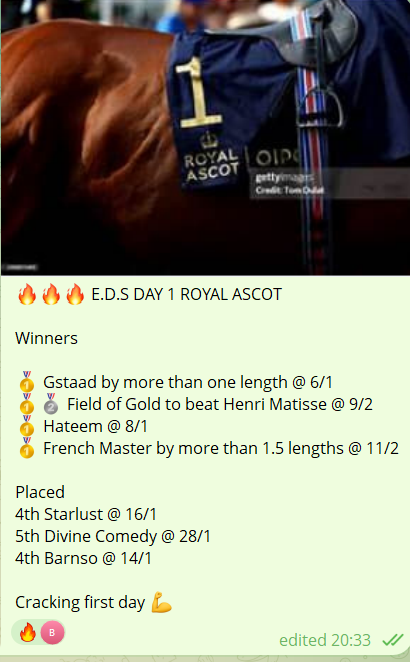 🔥🔥🔥 E.D.S DAY 1 ASCOT OFF TO A FLYER
