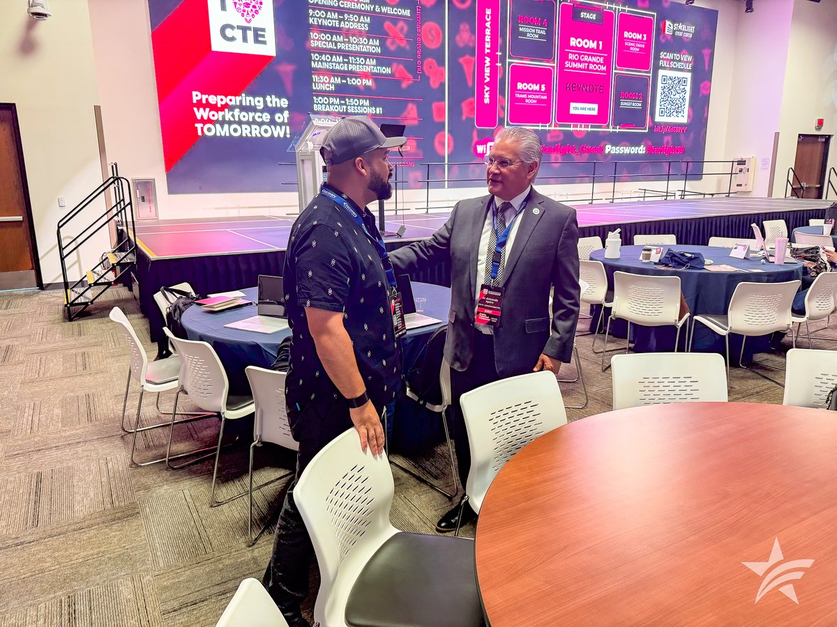We are having a tremendous and transformative experience here at the CTE Summer Conference!

Incredible sessions, amazing individuals, and an atmosphere to learn how to push the frontier forward of Career and Technical Education!

Tag us if you're here!

#WeR19 #iHeartCTE