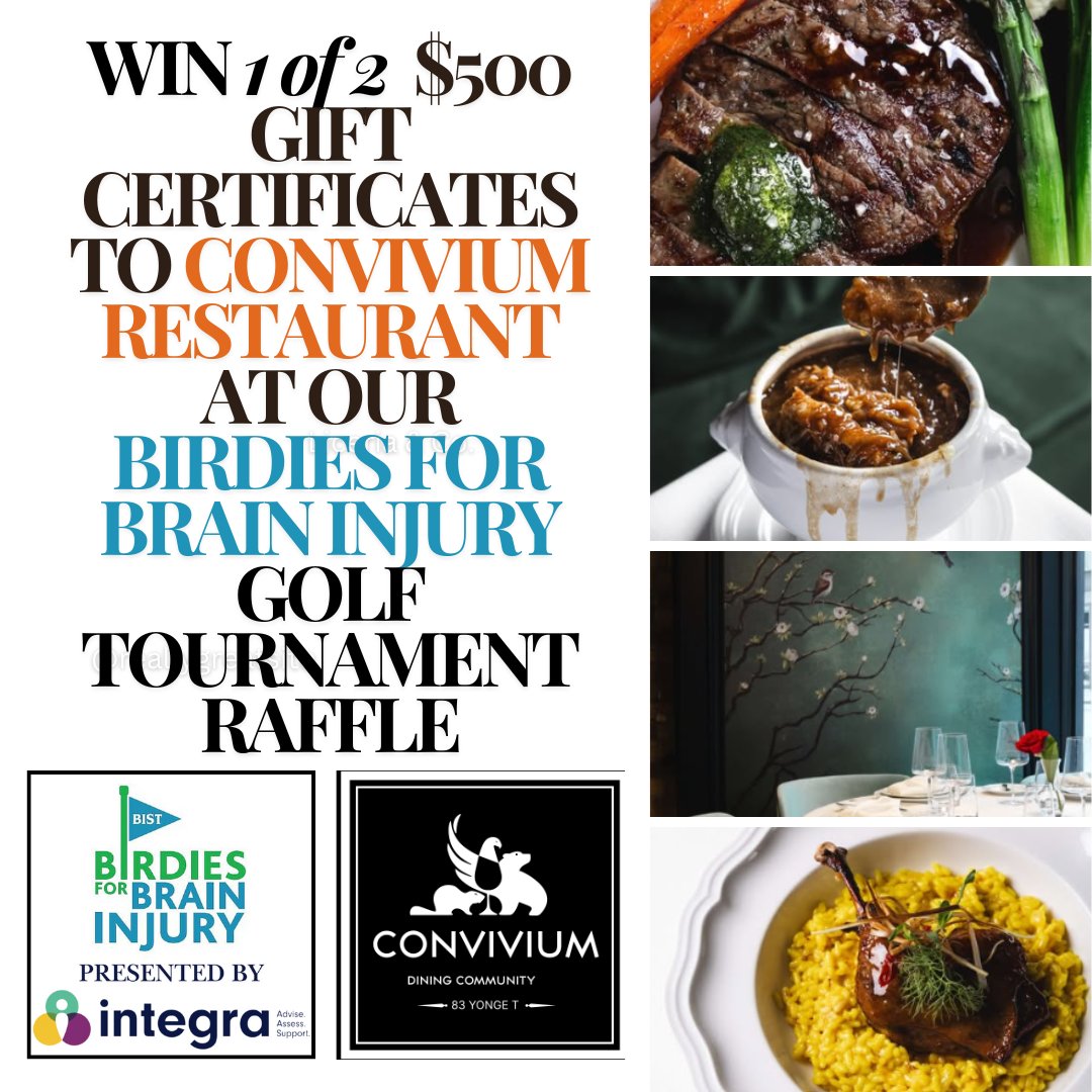 Our Birdies for Brain Injury Silent Auction AND Raffle are NOW ONLINE and open to EVERYONE!

➡️ Check out our amazing items and prizes - including 2 $500 Gift Certificates to the new Convivium restaurant!

 🔗Make a BID or BUY RAFFLE TICKETS 🎟️
 go.rallyup.com/birdiesforbrai…