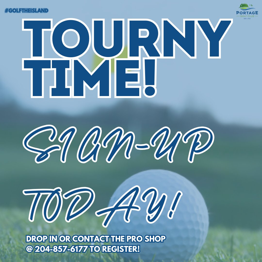 ⛳ Tournament Sign-Ups Are Open!

📍 Sign up in the Pro Shop now:

🏆 Fehr Auto Senior Men’s Open – June 30
🏌️ Stride CU Men’s Open – July 26–27
⛳ Stride CU Ladies Open – July 31

Club Championship &amp; Junior Open sign-ups coming soon!

#PGC #StrideCU #FehrAuto #MBGolf