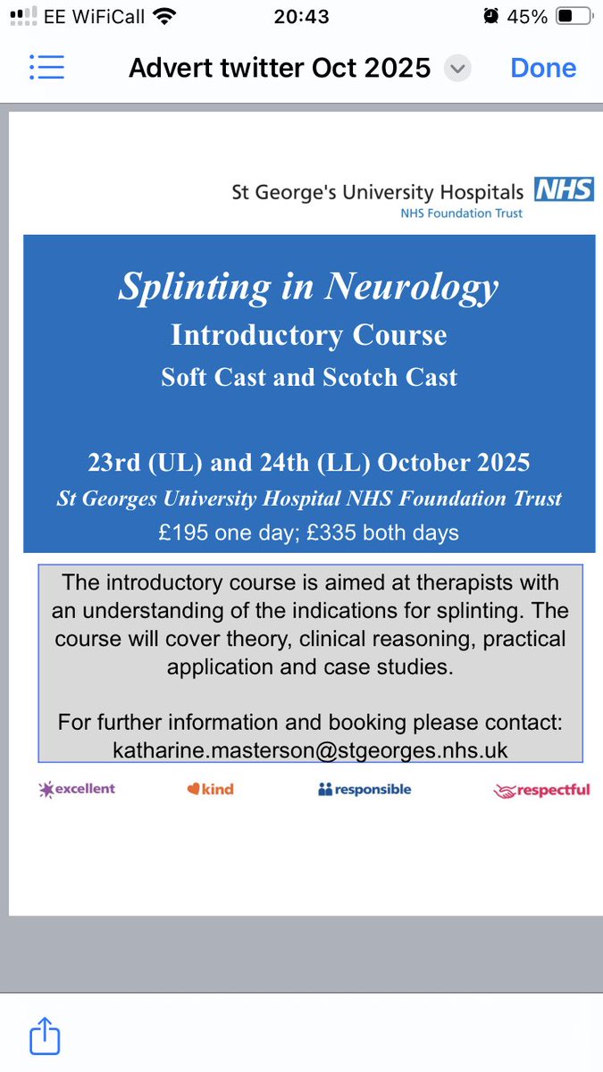 We our running our fantastic Splinting in Neurology: Soft cast and Scotch cast introductory course in October, spaces will go quick, so apply now to secure your place! <a href="/LondonACPIN/">London ACPIN</a> <a href="/ACPIN_UK/">ACPIN</a>