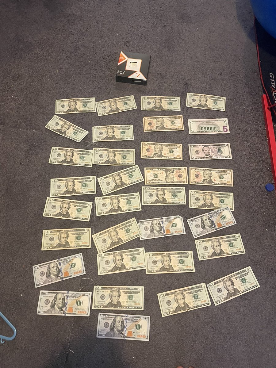 +900$ and a 500$ ryzen 7 9800x3d