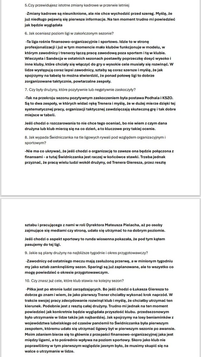 Do wczoraj jeszcze asystent Trenera Gieresza a dziś oficjalnie pożegnał się z klubem. Mimo wszystko zapraszamy do lektury z Wiktorem Boguszem!

<a href="/Wiktorbogusz/">Wiktor Bogusz</a>