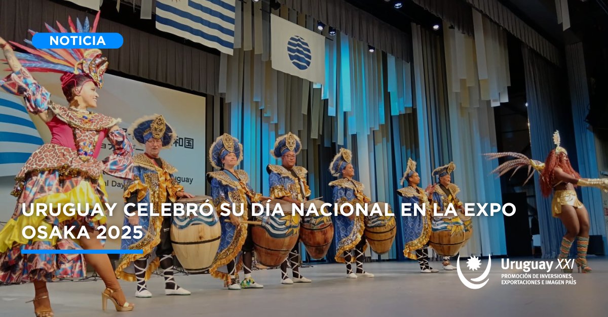 Uruguay XXI (@uruguayxxi) on Twitter photo Uruguay celebró su Día Nacional en <a href="/expo2025japan/">Expo 2025 Osaka Kansai</a>.
El país desplegó una agenda de posicionamiento institucional, comercial y cultural que reafirma su compromiso con el desarrollo sostenible y la proyección internacional.
Noticia completa➡️ bit.ly/40b8o4x Uruguay celebró su Día Nacional en <a href="/expo2025japan/">Expo 2025 Osaka Kansai</a>.
El país desplegó una agenda de posicionamiento institucional, comercial y cultural que reafirma su compromiso con el desarrollo sostenible y la proyección internacional.
Noticia completa➡️ bit.ly/40b8o4x