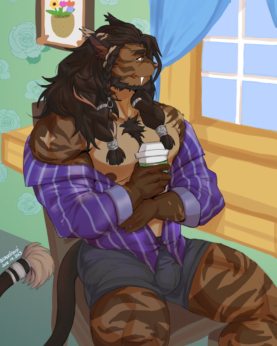 Commission finished for <a href="/VanillionShake/">Vanillion 🍦</a> ✨
A nice relaxing moment <3
Thank you again for commissioning me!