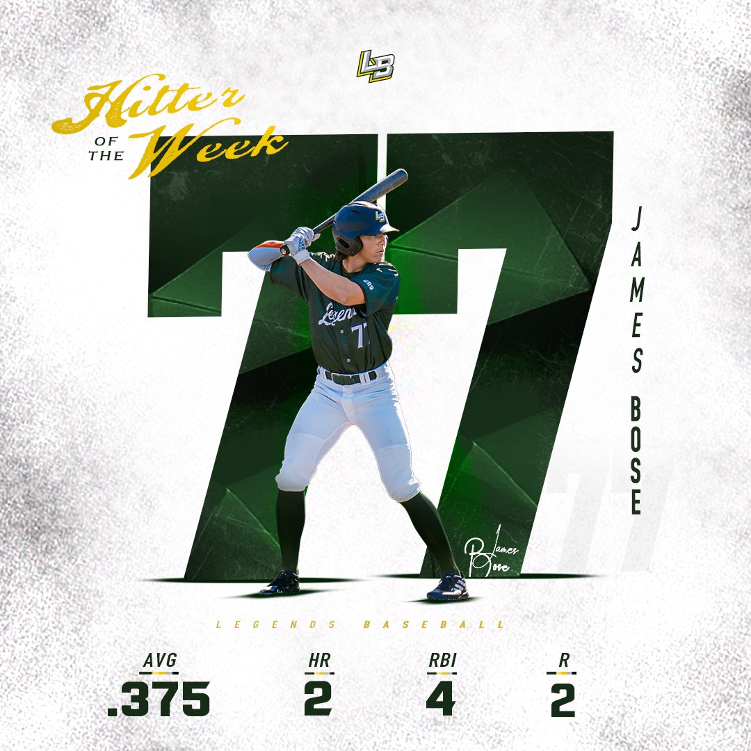 Legends Baseball ⚾️ (@mplegends) on Twitter photo The Legends Hitter and Pitcher of the week ⚾️
<a href="/CCL_Baseball/">California Collegiate League</a> <a href="/SanzeriBaseball/">Nick Sanzeri</a> <a href="/JamesBose4/">James Bose</a> #GoLegends The Legends Hitter and Pitcher of the week ⚾️
<a href="/CCL_Baseball/">California Collegiate League</a> <a href="/SanzeriBaseball/">Nick Sanzeri</a> <a href="/JamesBose4/">James Bose</a> #GoLegends