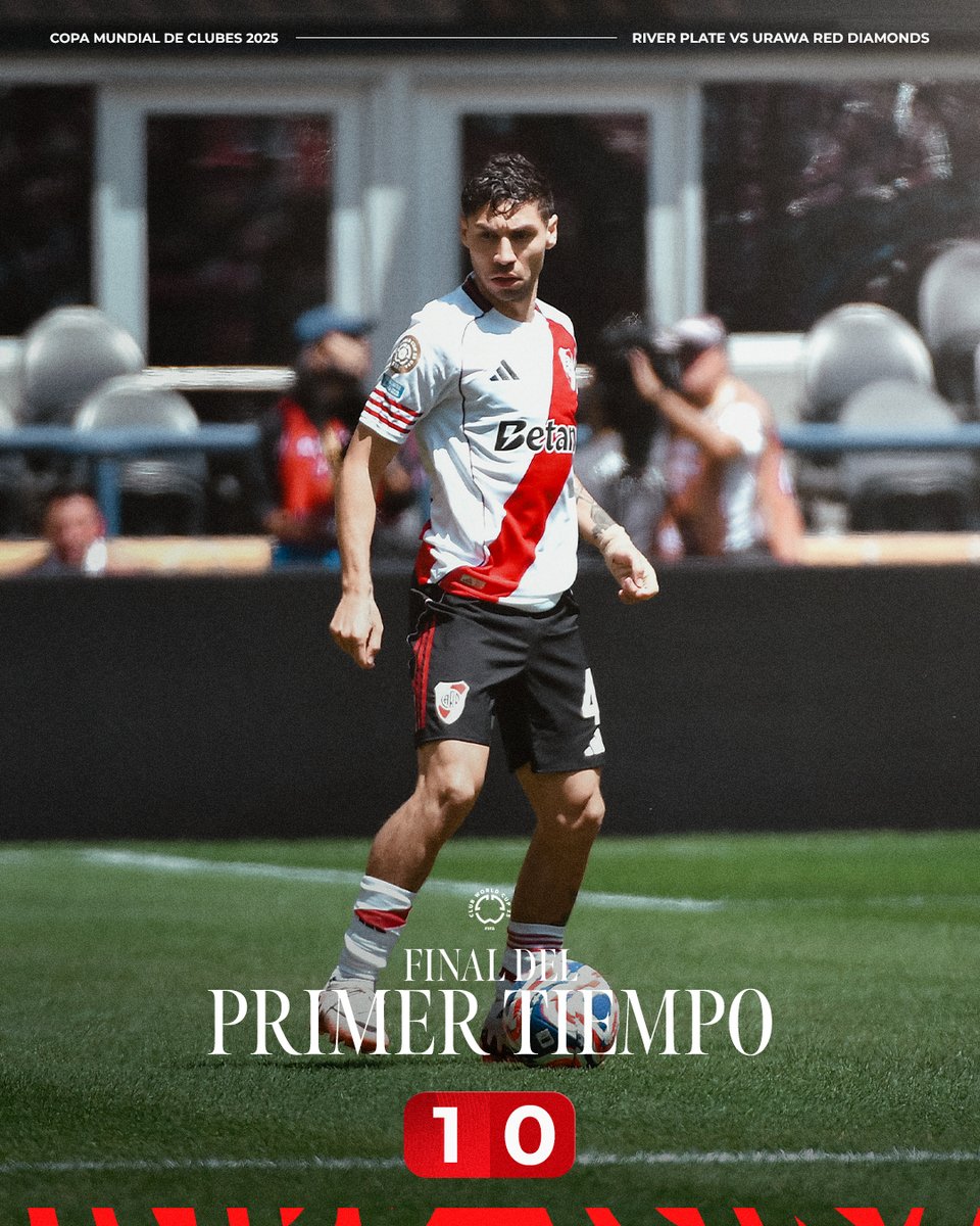 River Plate (@riverplate) on Twitter photo Final del primer tiempo en Seattle. River le está ganando 1-0 a Urawa Red Diamonds en nuestro debut en el <a href="/FIFACWC/">FIFA Club World Cup</a> 🌎
⚽ Facundo Colidio
#FIFACWC | #RiverMundial ⚪🔴⚪ Final del primer tiempo en Seattle. River le está ganando 1-0 a Urawa Red Diamonds en nuestro debut en el <a href="/FIFACWC/">FIFA Club World Cup</a> 🌎
⚽ Facundo Colidio
#FIFACWC | #RiverMundial ⚪🔴⚪