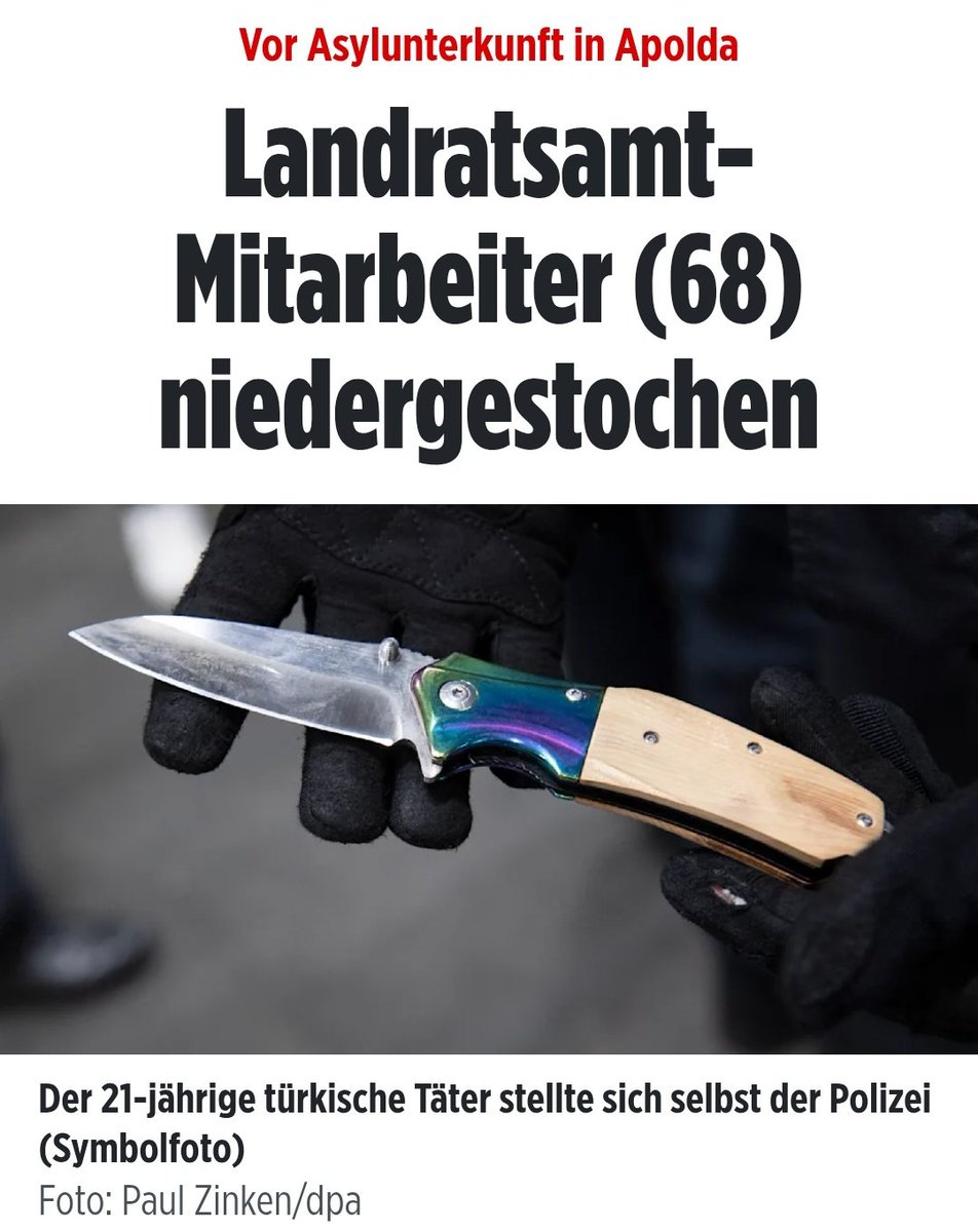 Kein Tag ohne Messerattacken..