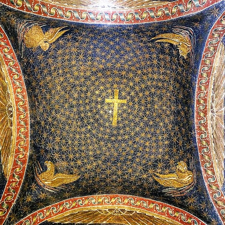 AMBIENTI E LUOGHI D'ARTE

Mausoleo di Galla Placidia, Cupola (vista interna), mosaico, prima metà del V secolo. Ravenna.