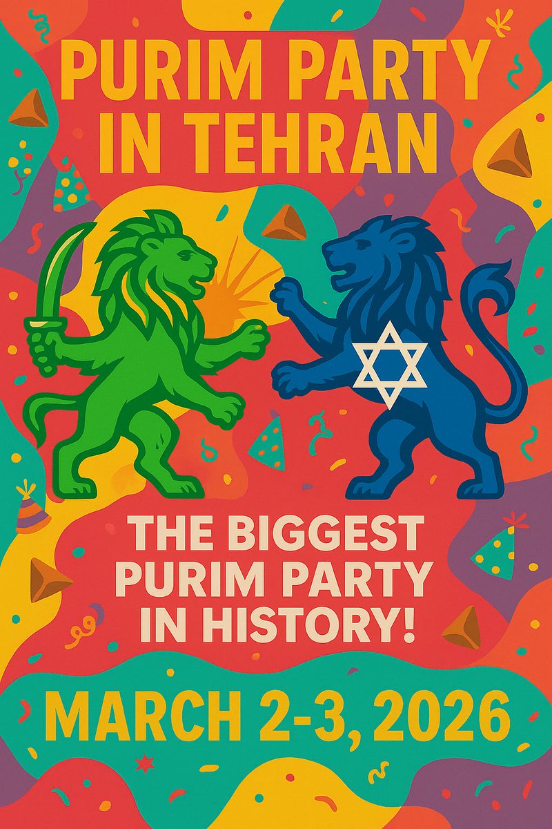 You know we’re throwing the biggest Purim party in Tehran next year, right?
Right?